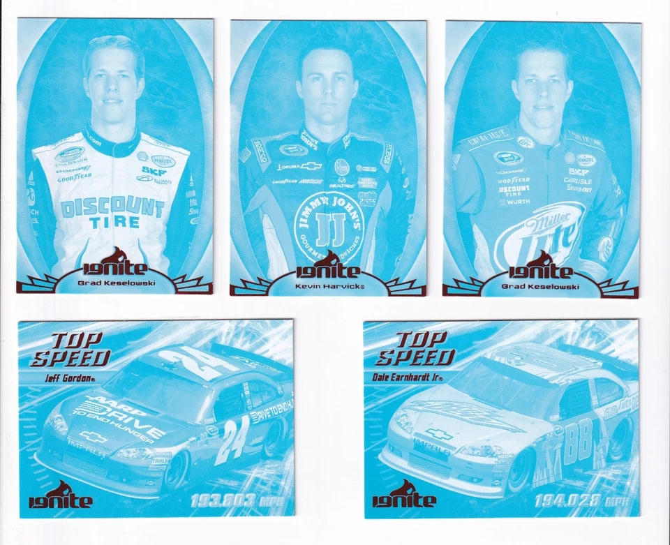 2012 Ignite PARALLEL CYAN PROOFS #39 Austin Dillon BV$12! ONE CARD ONLY! - Image 3 of 4