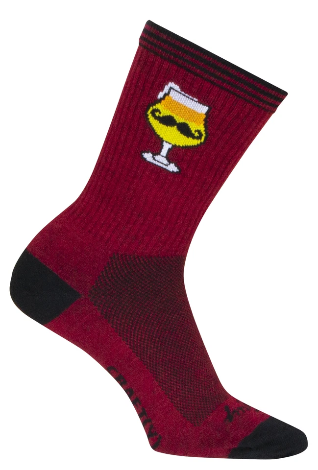 Socks - SockGuy - Crafty Red S/M 6" Crew Cycling/Running NEW - Image 4 of 4