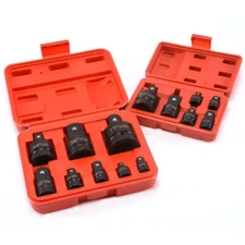 6/8Pcs/set Air Impact Driver Sleeve Reducer Converter Square Adapter Hand Tool