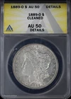 1889-O $1 Morgan Silver Dollar ANACS AU 50