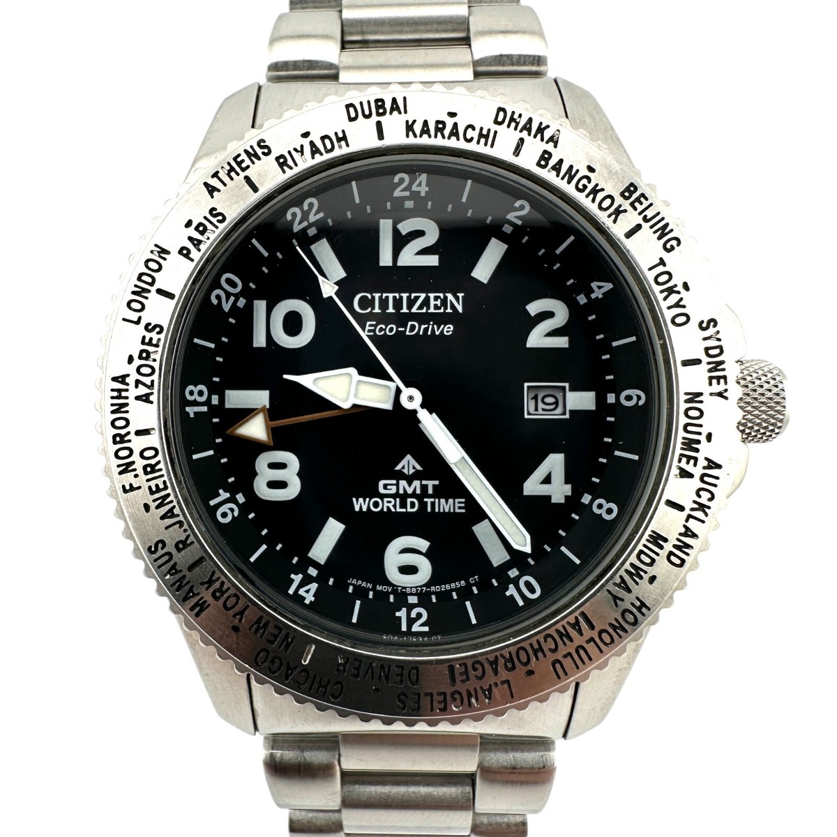 Citizen Promaster Eco-Drive BJ7100-82E Date 41mm Men's World Time
