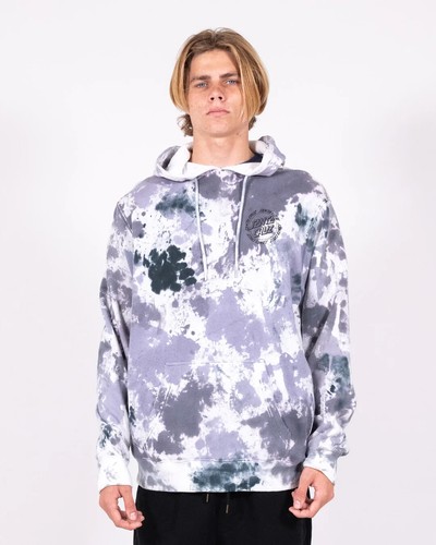 Santa Cruz Ringed Dot Black Tie Dye Size XL Pull Over Hoodie Jumper Surf Skate