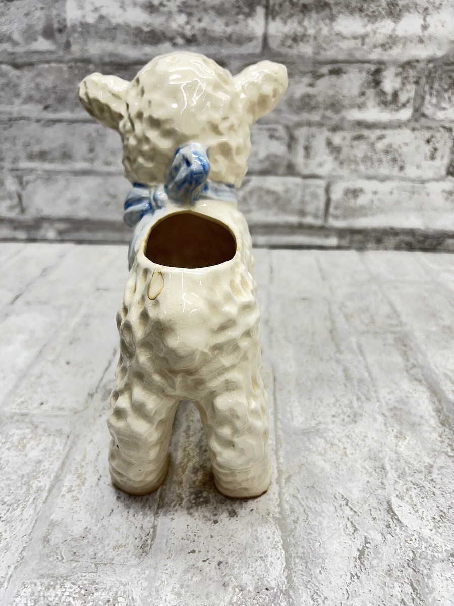Nippon Anthropomorphic Vintage Baby Lamb Sheep Ceramic Planter