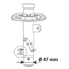 Stoßdämpfer vorne links für Peugeot 208 CR 1 CA | 809910