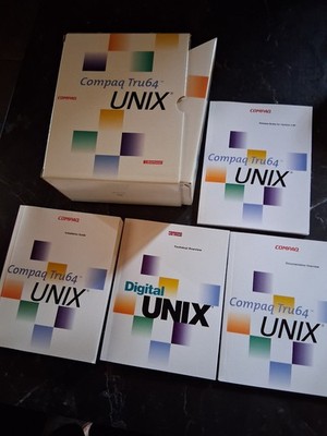 Tru64 Unix Compaq Box mit Dokumente (Handbücher), AlphaPowered, Sammlerstück rar