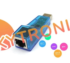 1PCS USB 2.0 To LAN RJ45 Ethernet 10/100Mbps Network Card Adapter For PC