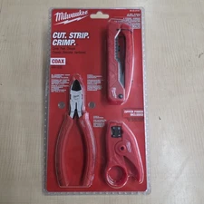 Milwaukee Coax Cable Installation Tool Set with Zipper Pouch 48-22-8103