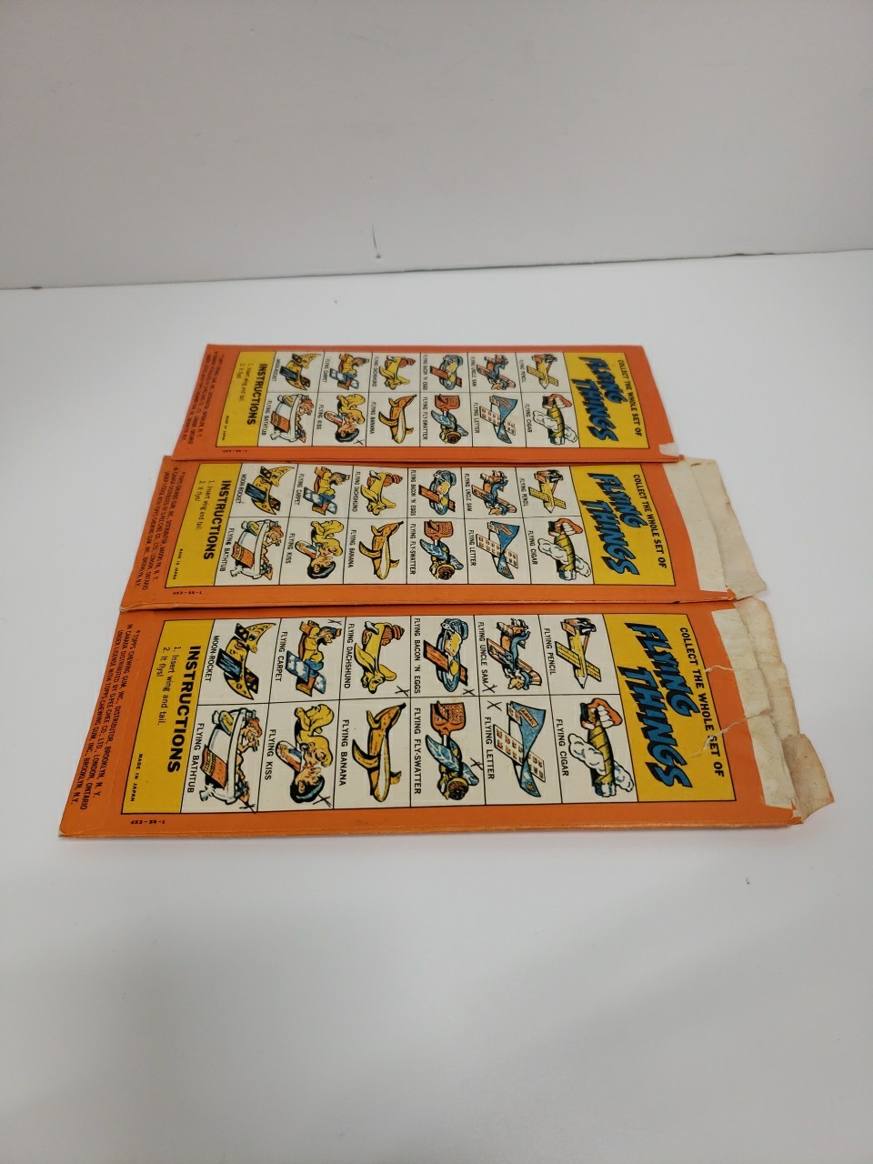 Topps Flying Things Box Topps Flying Things - SET OF 3 - 1960'S Japan - Airplane w/ Wrapper | eBay