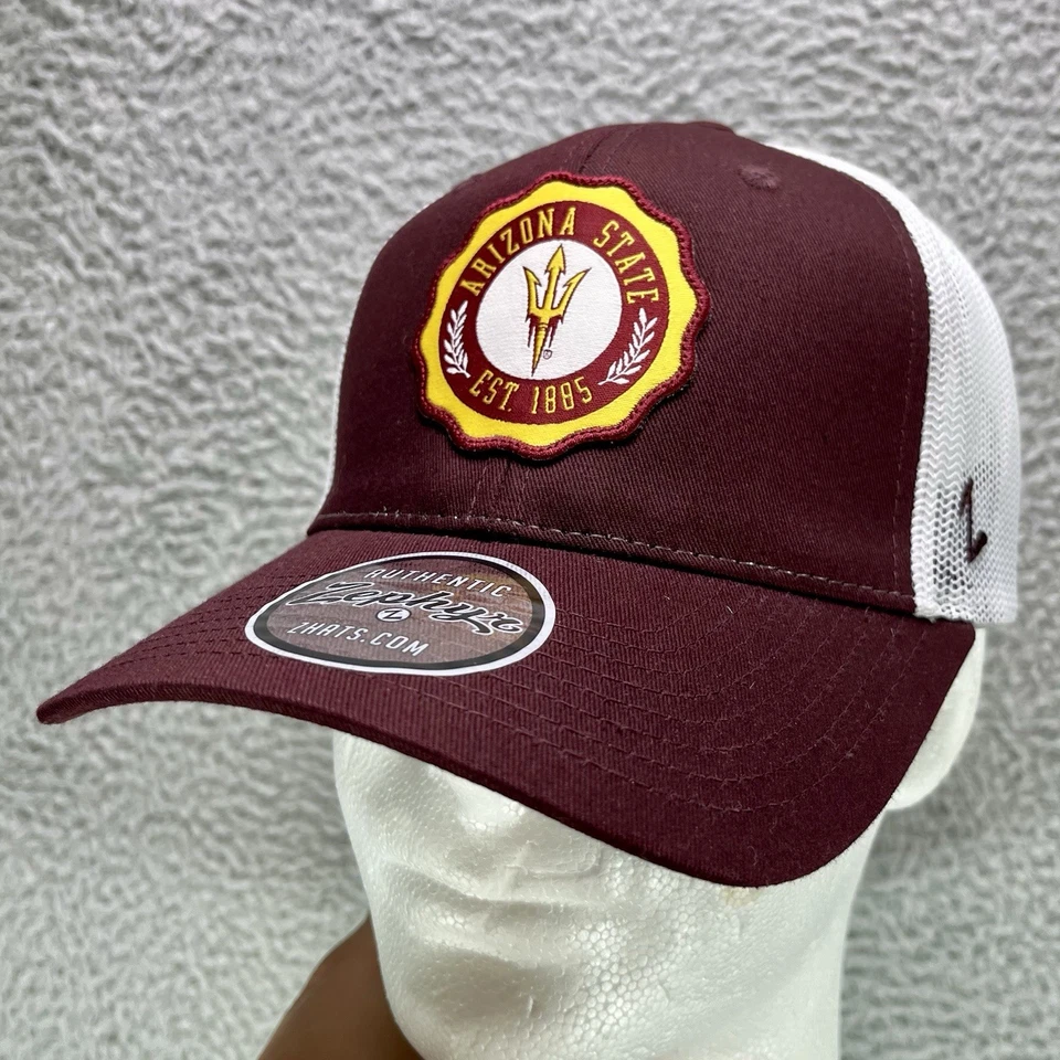 Zephyr Arizona State Sun Devils Trucker Hat Cap Adult Adjustable ASU NCAA NWT - Image 2 of 4