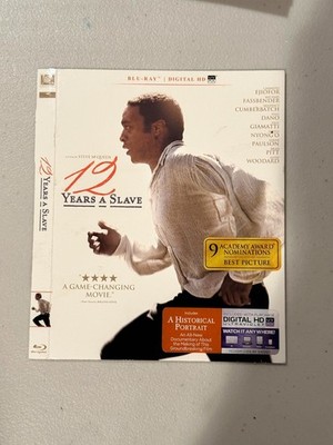 12 Years A Slave Blu-ray SLIPCOVER ONLY NO MOVIE, ARTWORK, CASE, Etc