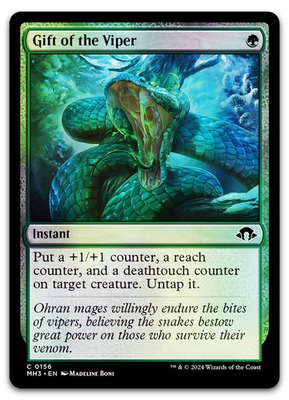 #ad #ad Gift of the Viper #156 Foil NM Modern Horizons 3 MH3 Magic MTG $2.99