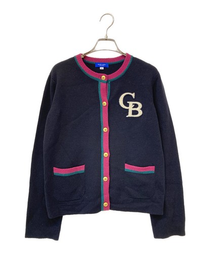 Burberry Blue Label, BURBERRY BLUE LABEL Color-block Cardigan 55N02-230-29 38 Black