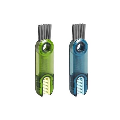 3 in 1 Tasse Deckel Fugendüse Reinigungsbürste 2 Stück Multifunktionale Tragbare Flasche