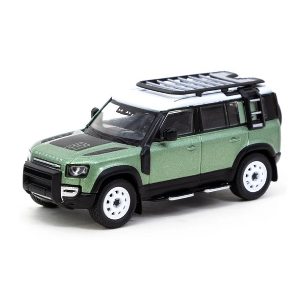 Tarmac T64G-020-GR Land Rover Defender 110 GrüN Metallic MaßStab 1:64 Modellauto-image