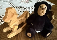 1990 Raikes "Nathan with Rocking Horse" NEW Nursery Miniatures No Box Unwrapped