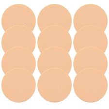 12 Pcs Nude Round Make Up Sponges for Face 1 Count Pack of 12 , Beige