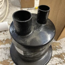 Centek vernay muffler pot 1500062 hose on top 2" in 1 1/2" out CNT1500062 VER150