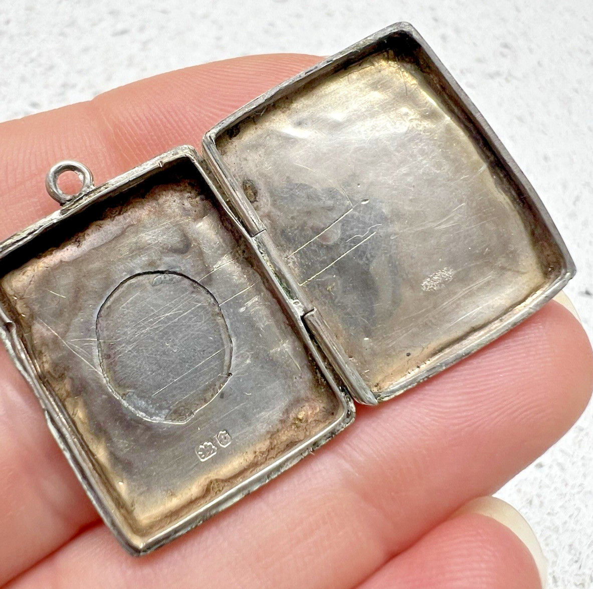 RARE HM1892 ANTIQUE SOLID SILVER PENNYFARTHING ST… - image 9