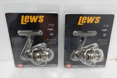 LEW'S Lew’s Laser Lite 50 Spinning Fishing Reel LLS50G2C (2-Pack)