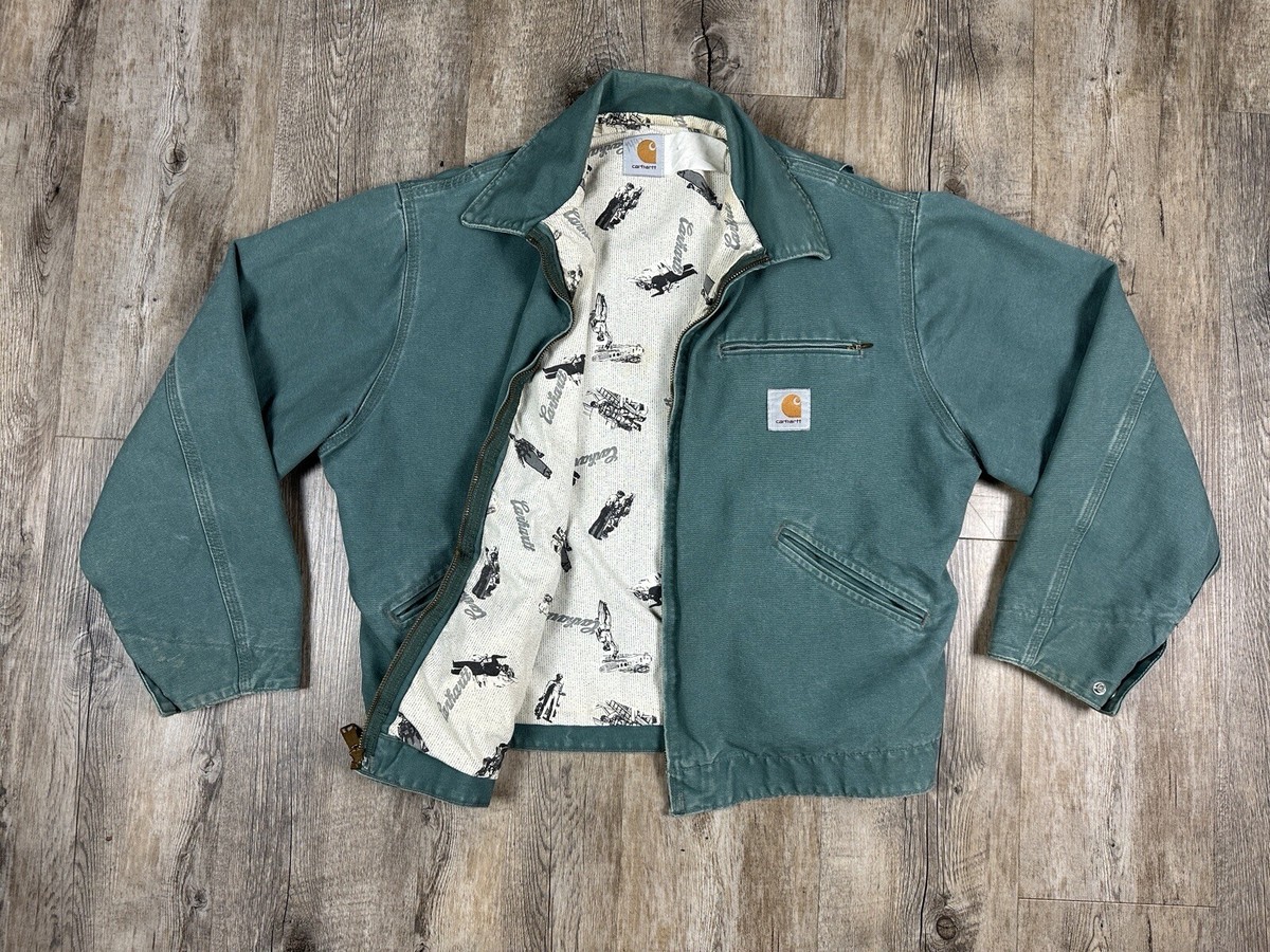 Special Carhartt Detroit Jacket Green No.cr263 Vintage Rare Special Carhartt Detroit Jacket Green No.cr263 Vintage Rare