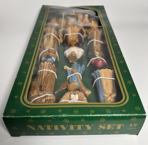 Christmas Nativity Set 12-Piece HJ Sherman Co Jesus, Mary, Joseph, 3 Kings + New - Picture 8 of 13