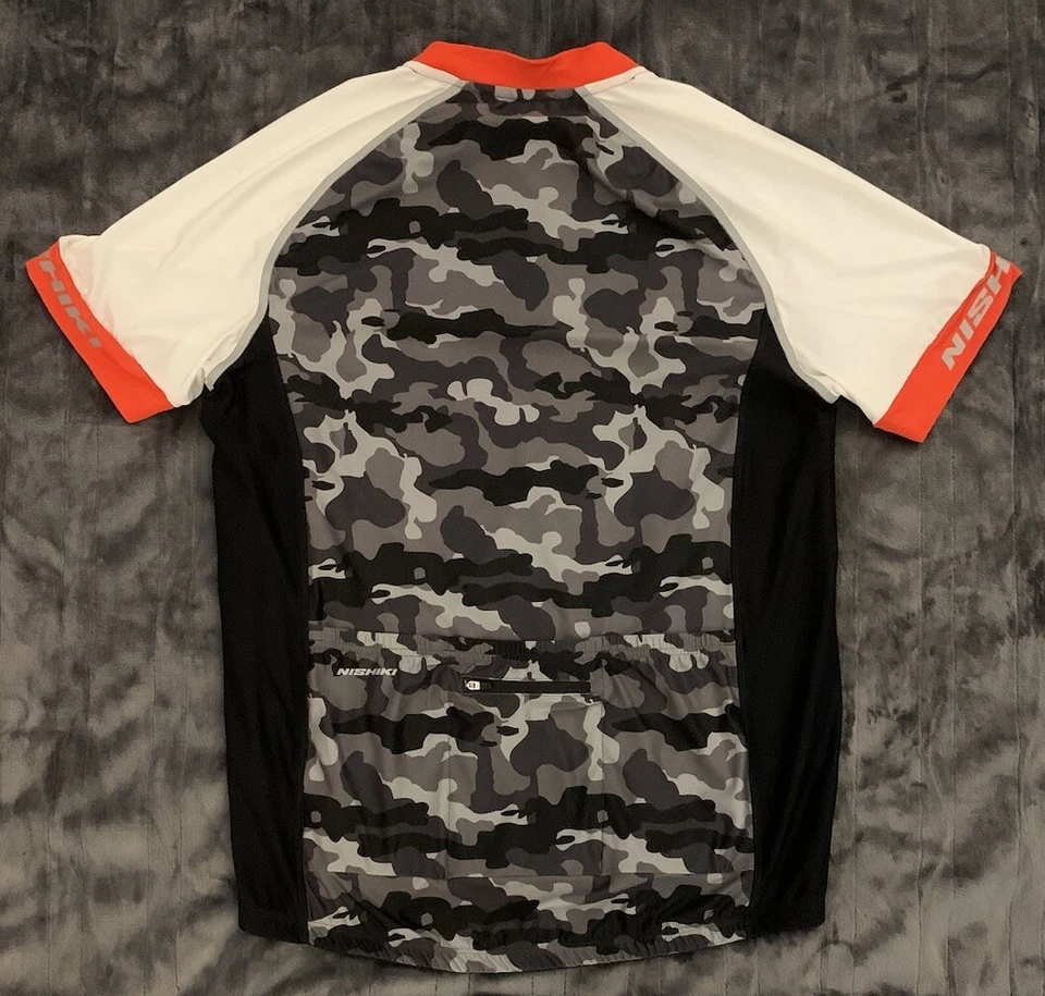 NISHIKI Sz L Polyester/Spandex Cycling Jersey - Image 3 of 4