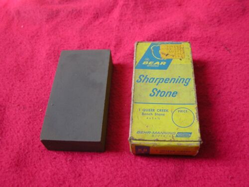 Norton Bear Queer Creek Sharpening Stone KB4 4x2x3/4 USA