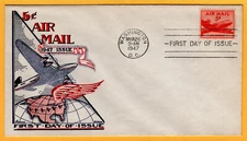 #C33 5 Cent DC-4 March 26 1947 Washington DC, Mellone #20 Fleetwood/Knapp