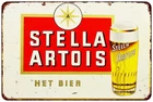 1960s Stella Artois Belgian Beer Vintage Look Reproduction metal sign