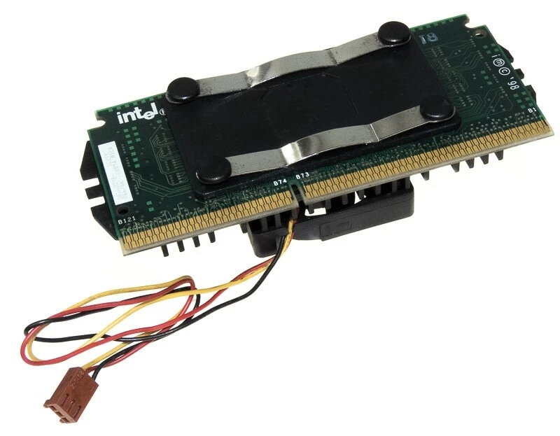 Processore Cpu Intel Celeron 266MHz Sl2Tr Slot 1 Kühler 3-Pin 128Mb Cache - Immagine 2 di 2