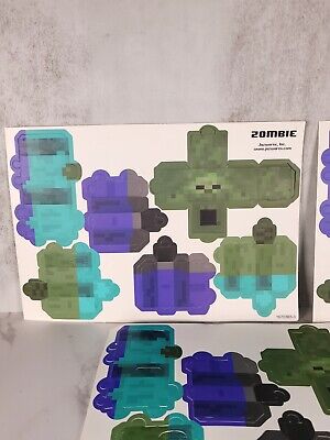 Minecraft Zombie Papercraft (3) Sheet Figure Bundle 16703B5-3