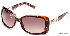 Guess Jeans Sun Glasses Glass SunGlasses Eyewear Gold Brown GF 6023 W NIB