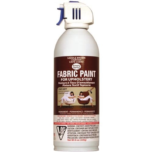 Simply Spray Upholstery Fabric Paint 8oz Saddle Brown for sale online
