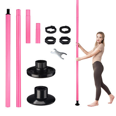Xcceries Dance Pole Full Kit Portable Stripper Exercise Fitness Club Party Pink