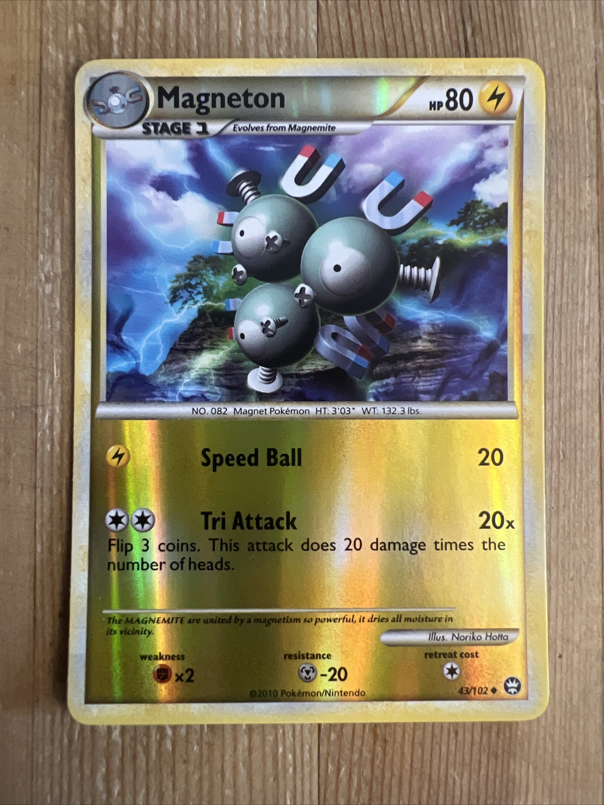 Pokémon TCG Magneton HS-Triumphant 43/102 Reverse Holo Uncommon NM