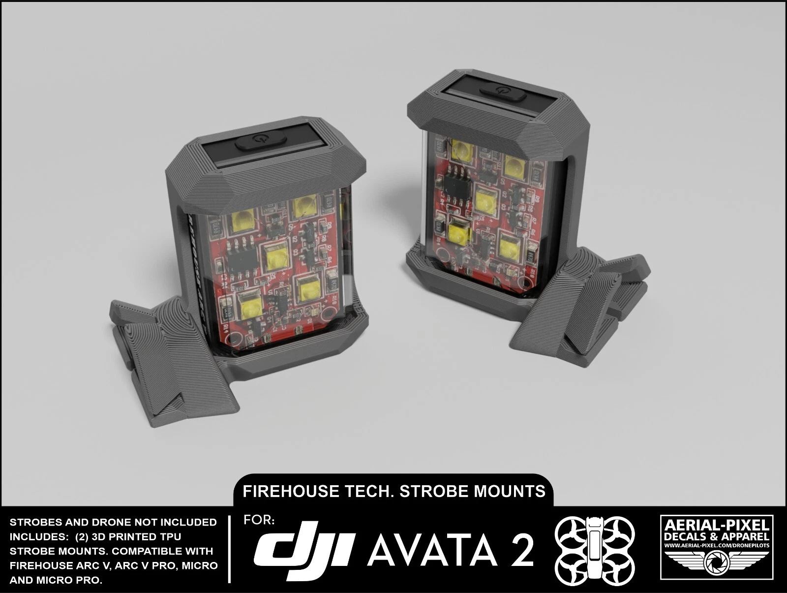 DJI AVATA 2 Strobe Mounts