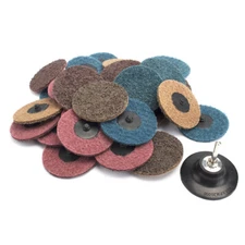 31Pcs 3inch Nylon Sanding Disc Quick Change Surface Conditioning Roll Lock Tool