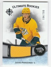 HOCKEY NHL 22/23 UD ULTIMATE ROOKIES PATCH JUUSO PARSSINEN 194/799 NASH #177