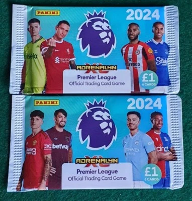 NEW! 2 x PANINI PREMIER LEAGUE 2024 ADRENALYN XL CARD PACKS - 2 DIFF PACK ARTS