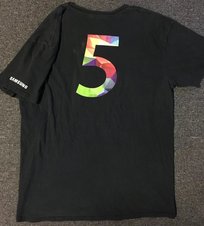 Camisa Promocional Samsung Galaxy 5 Desteñida XL Teléfono Celular Abatible Grunge Vaporwave Apple De Colección Foto 2 de 4