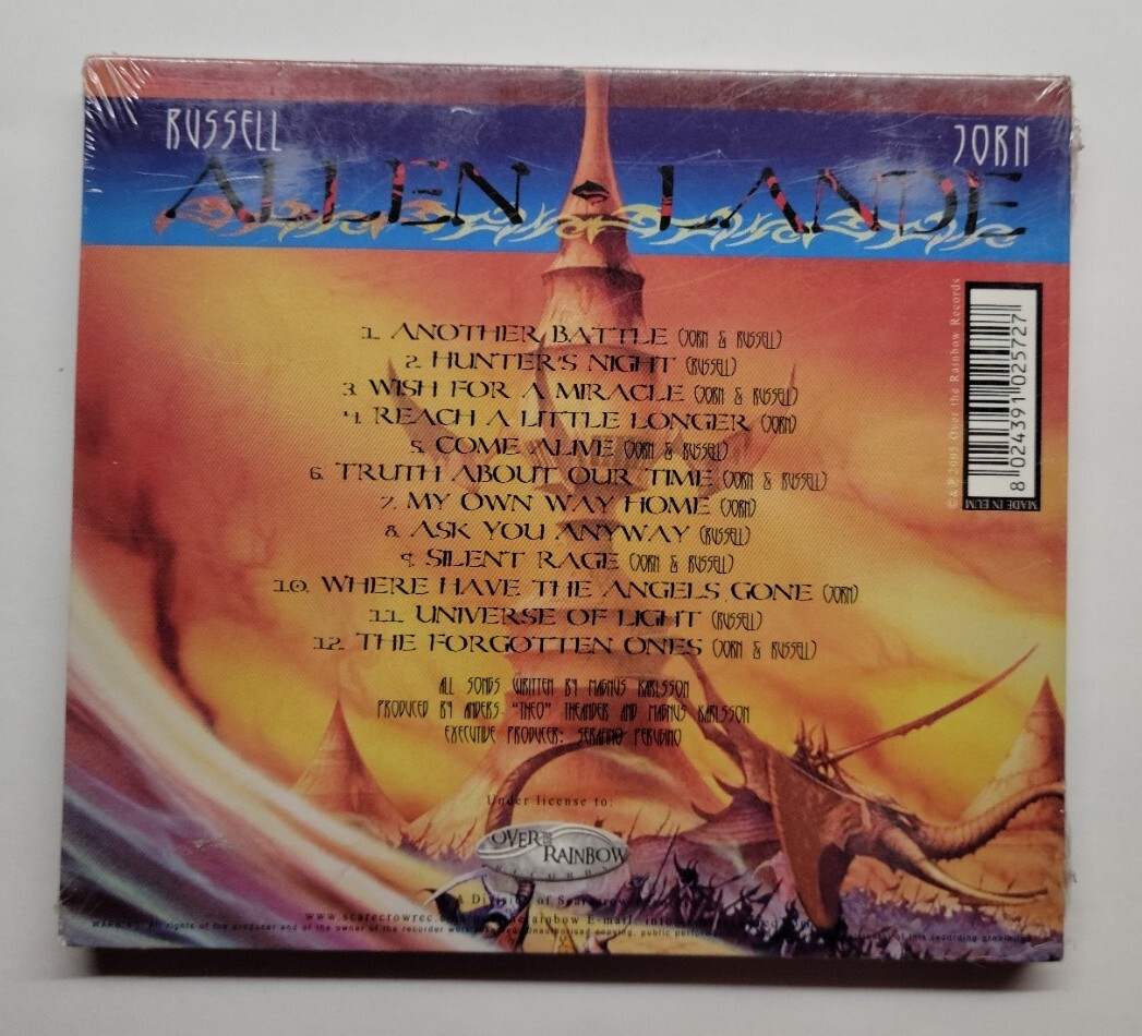 The Battle Russell Allen & Jorn Lande (CD, 2005, OTR031, Digipak