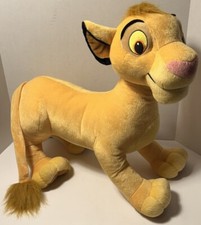 Hasbro Disney The Lion King Simba Large Plush 20" Stuffed Animal 2002 VTG
