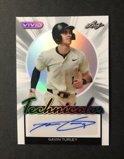 2024 Leaf Vivid - (Gavin Turley) TECHNICOLOR (2/6) White Prismatic-Athletics