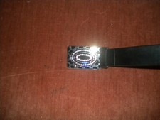 NEW FASHION BUCKLE COMBINATION OF SILVER BLACK AND CLEAR STONE ONLY BUCKLE