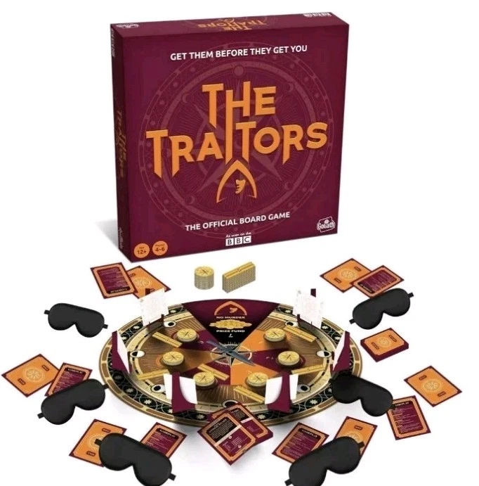 The Traitors BBC Official Board Game  Goliath New Sealed  12+ Free Delivery  - Image 2 of 4