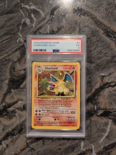1999 Pokemon Holo Charizard Base Set 4 PSA 5