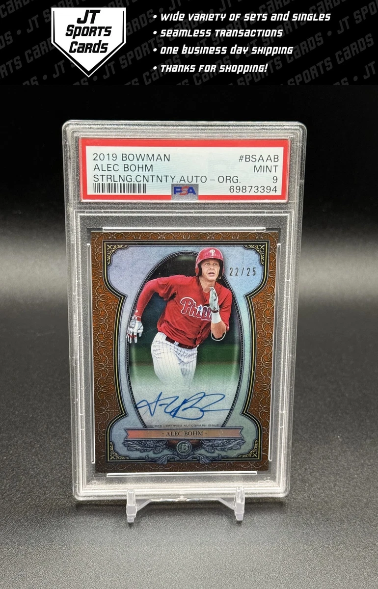 2019 Bowman Alec Bohm Auto Gold 10枚限定　SP 2019 Bowman - Alec Bohm #BSA-AB for sale | eBay