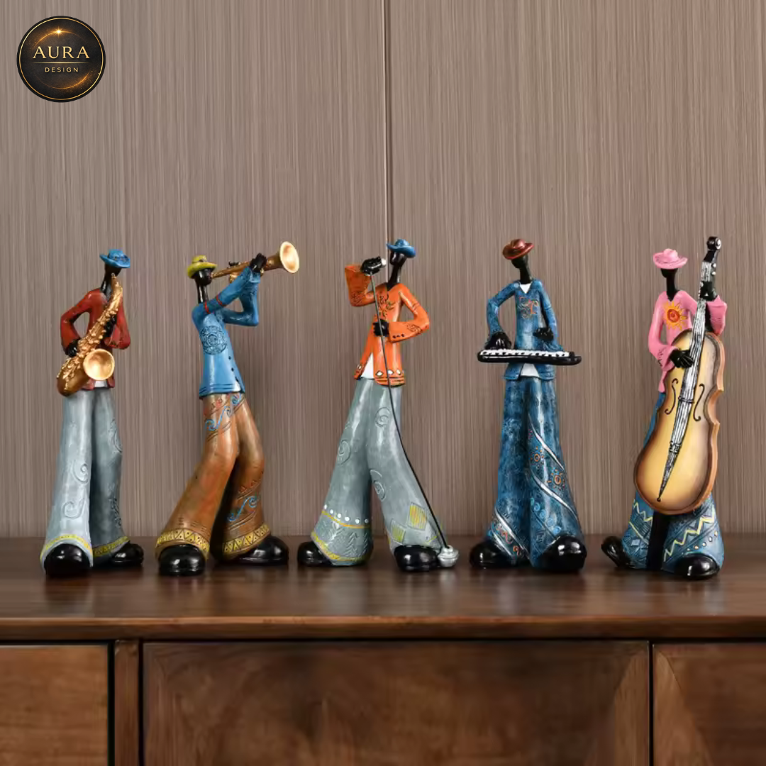 🏛 Modern Decorative Statue American Band 27cm ✨ Collectible Ornament