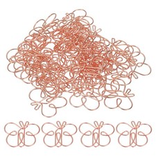 40pcs Paper Clip, Butterfly Shape Paper Clip Small Cute, 35mm, Rose Gold