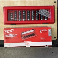 49-22-8410 Milwaukee Annular Cutter Kit Set of 9 Cutters 1/2" to 1-1/16"